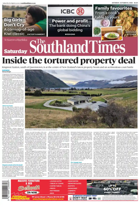 Cover of The Southland Times