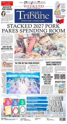 Cover of Daily Tribune (Philippines)