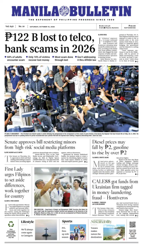 Cover of Manila Bulletin