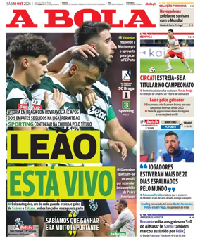 Cover of A BOLA (Portuguese)