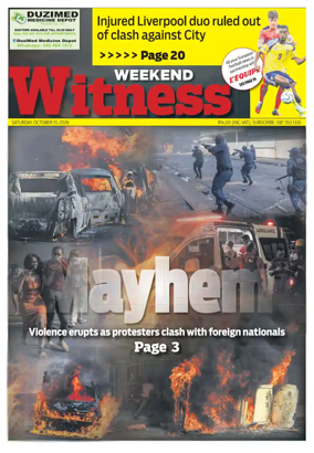 Cover of The Weekend Witness (South Africa)