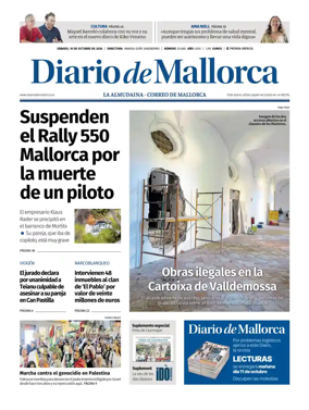 Cover of Diario de Mallorca