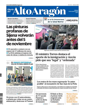 Cover of Diario del Alto Aragon
