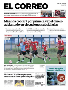 Cover of El Correo (Miranda de Ebro)