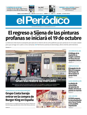 Cover of El Periodico Aragon