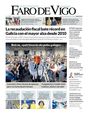 Cover of Faro de Vigo