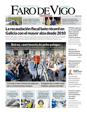 Cover of Faro de Vigo (Ourense)