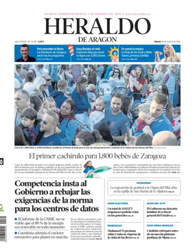 Cover of Heraldo de Aragon