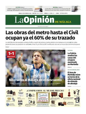Cover of La Opinion de Malaga