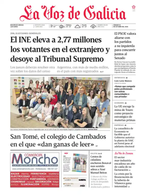 Cover of La Voz de Galicia (Arousa)