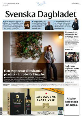 Cover of Svenska Dagbladet