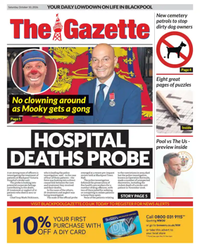 Cover of Blackpool Gazette
