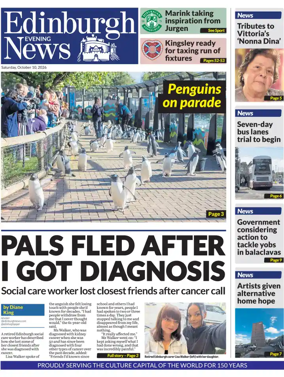 Cover of Edinburgh Evening News