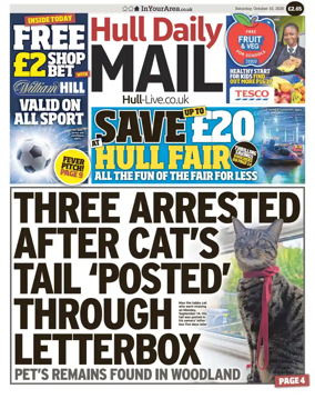 Cover of Hull Daily Mail