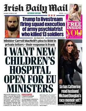 Cover of Irish Daily Mail