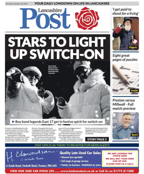 Cover of Lancashire Evening Post