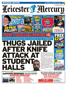 Cover of Leicester Mercury