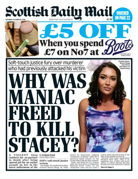 Cover of Scottish Daily Mail