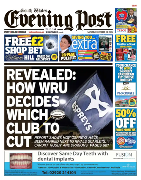 Cover of South Wales Evening Post
