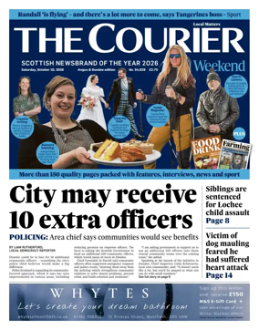 Cover of The Courier & Advertiser (Angus and Dundee)