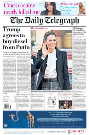 Cover of The Daily Telegraph - Saturday