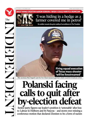 Cover of The Independent