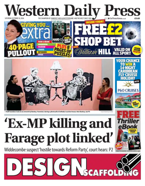 Cover of Western Daily Press (Saturday)