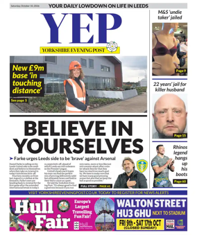 Cover of Yorkshire Evening Post