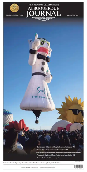 Cover of Albuquerque Journal