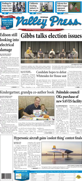 Cover of Antelope Valley Press