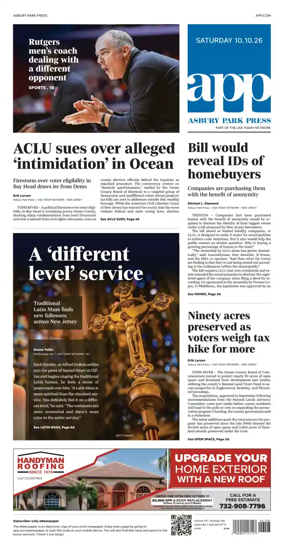 Cover of Asbury Park Press