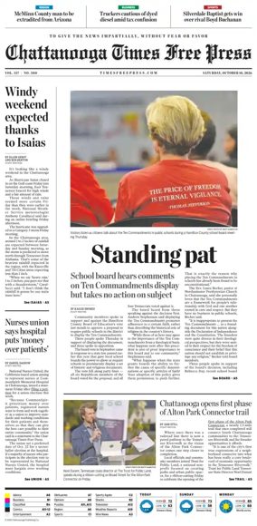 Cover of Chattanooga Times Free Press