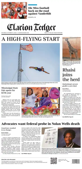 Cover of Clarion Ledger