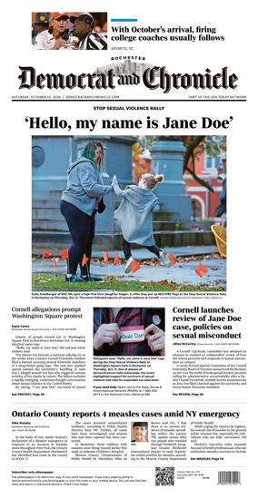 Cover of Democrat and Chronicle