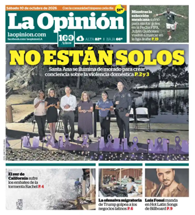 Cover of La Opinion