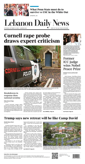 Cover of Lebanon Daily News