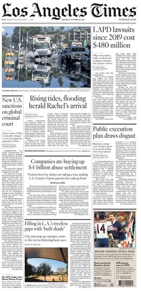 Cover of Los Angeles Times