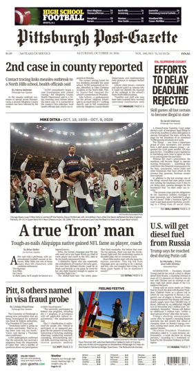 Cover of Pittsburgh Post-Gazette