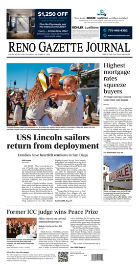 Cover of Reno Gazette Journal