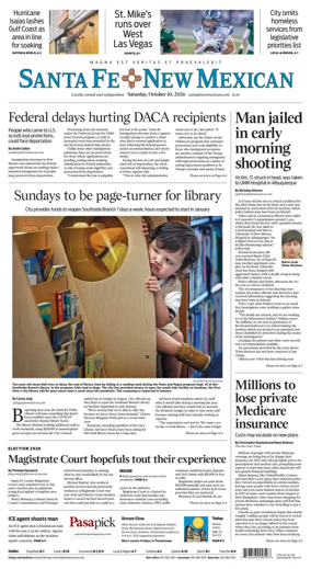 Cover of Santa Fe New Mexican