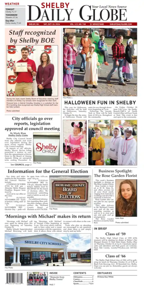 Cover of Shelby Daily Globe