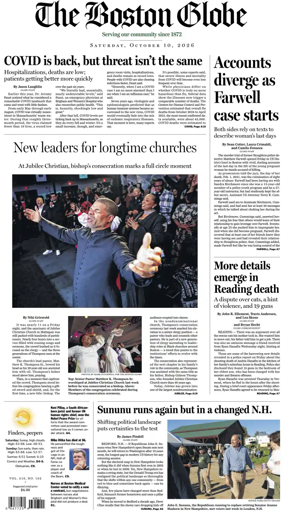 Cover of The Boston Globe