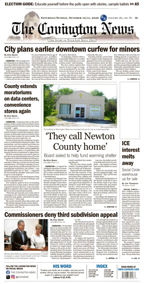 Cover of The Covington News
