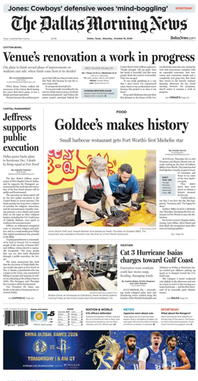 Cover of The Dallas Morning News