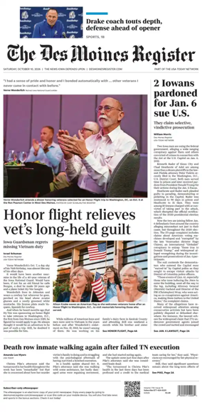 Cover of The Des Moines Register