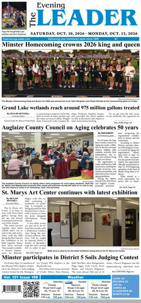 Cover of The Evening Leader