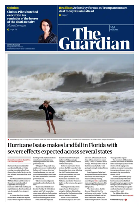 Cover of The Guardian (USA)