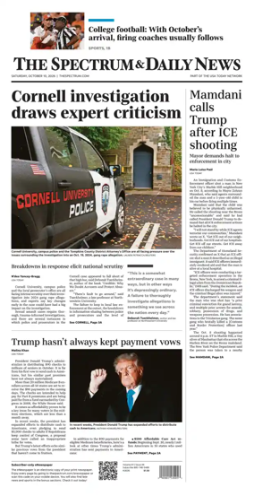 Cover of The Spectrum & Daily News