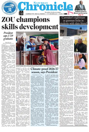 Cover of Chronicle (Zimbabwe)