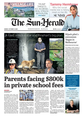 Cover of The Sydney Morning Herald